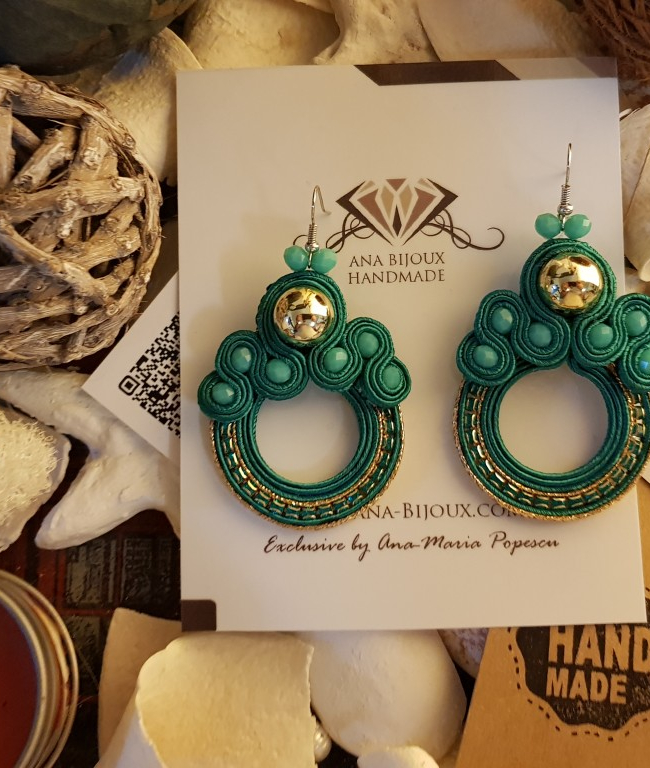 Cercei Office Handmade Soutache