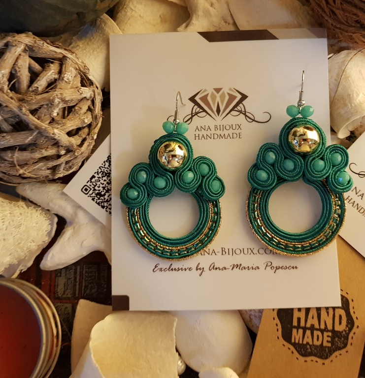 Cercei Office Handmade Soutache