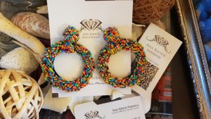 Cercei Moon Rainbow Handmade Ana Bijoux Handmade, bijuterii de lux handmade, exclusiviste Ana Maria Popescu 0761503016, soutache, accesorii handmade